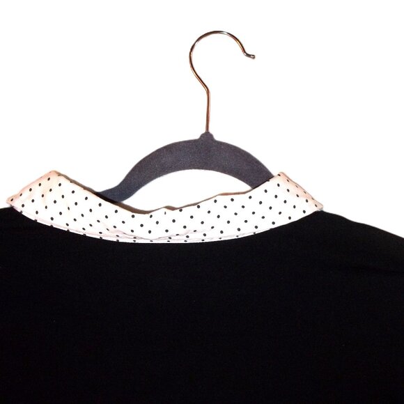 UEC Women's 26/28 Venezia Black & White Shirt Collared Shirt - Picture 3 of 5